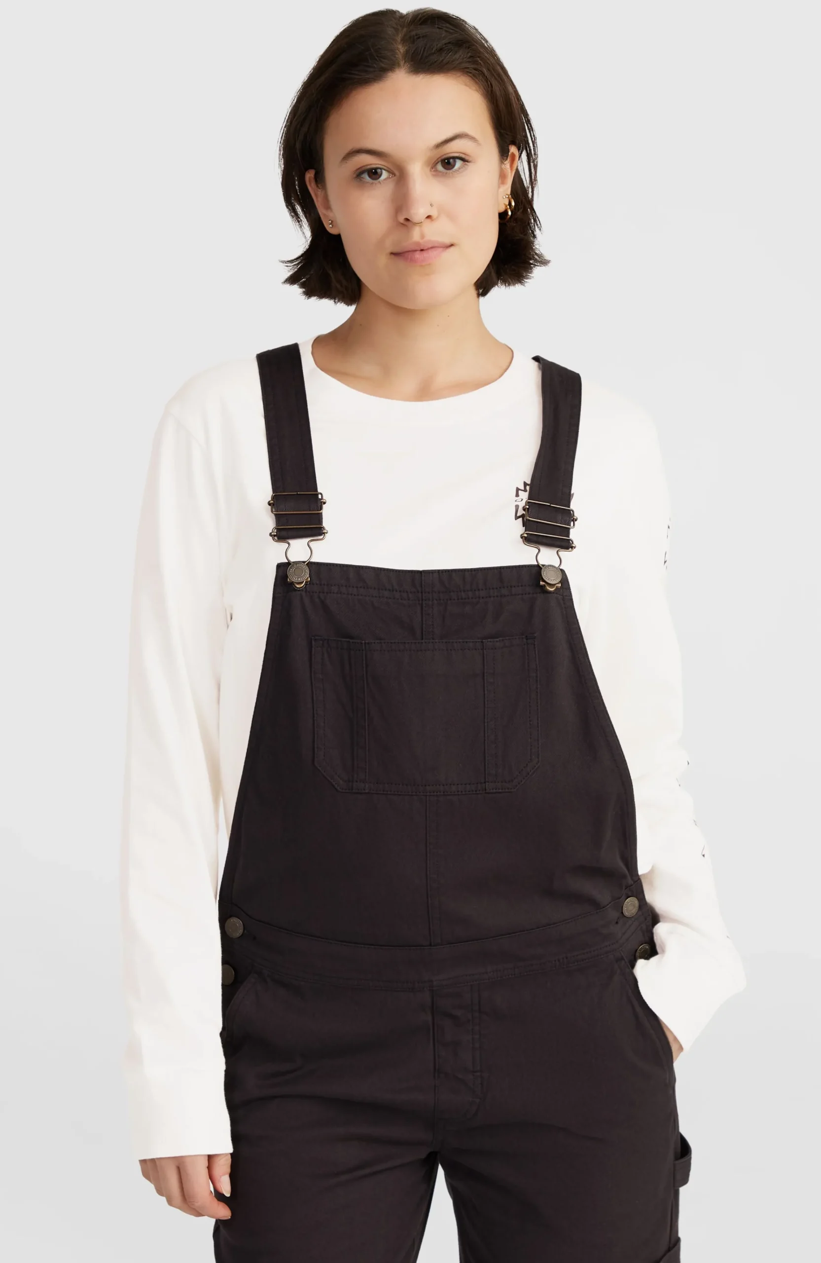 Femme O'Neill Pantalons & Shorts|Robes, Combinaisons Et Jupes-FemmesSalopette en sergé| Noire