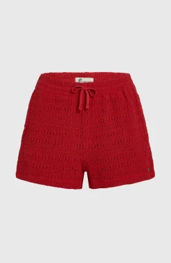 Femme O'Neill Pantalons & Shorts|Protection Anti-Uv-FemmesShort crochet O'Riginals| Rouge