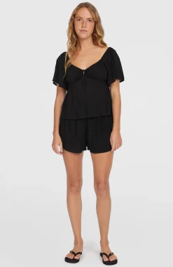 Femme O'Neill Pantalons & Shorts|Protection Anti-Uv-FemmesShort Johnny Smocked Waist| Noire