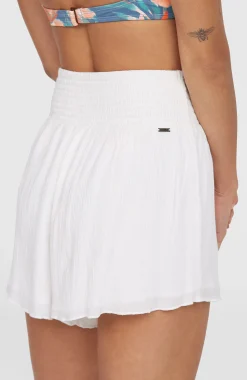 Femme O'Neill Pantalons & Shorts|Protection Anti-Uv-FemmesShort Johnny Smocked Waist| Blanc