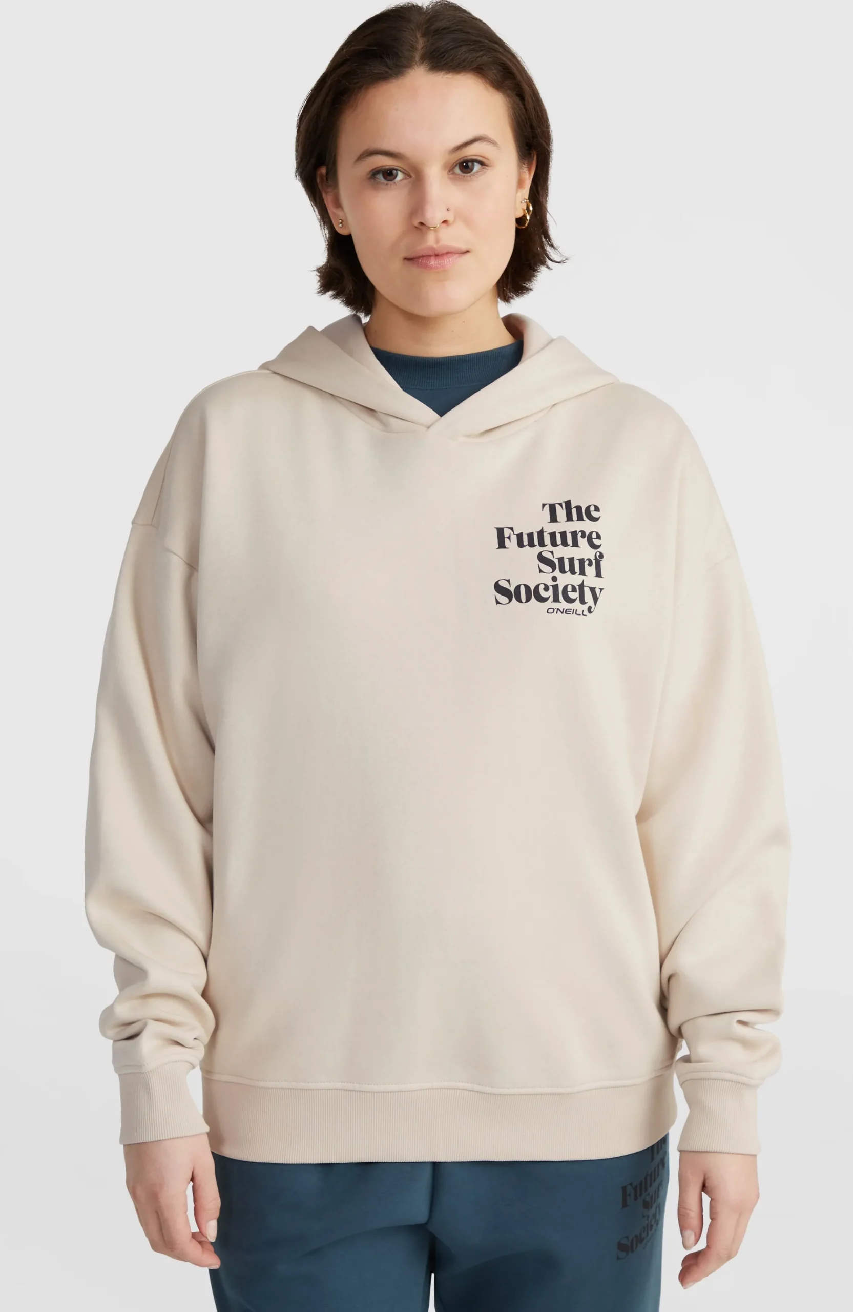 Femme O'Neill Sweats & Pulls|Protection Anti-Uv-FemmesSweat à capuche Future Surf Society| Beige