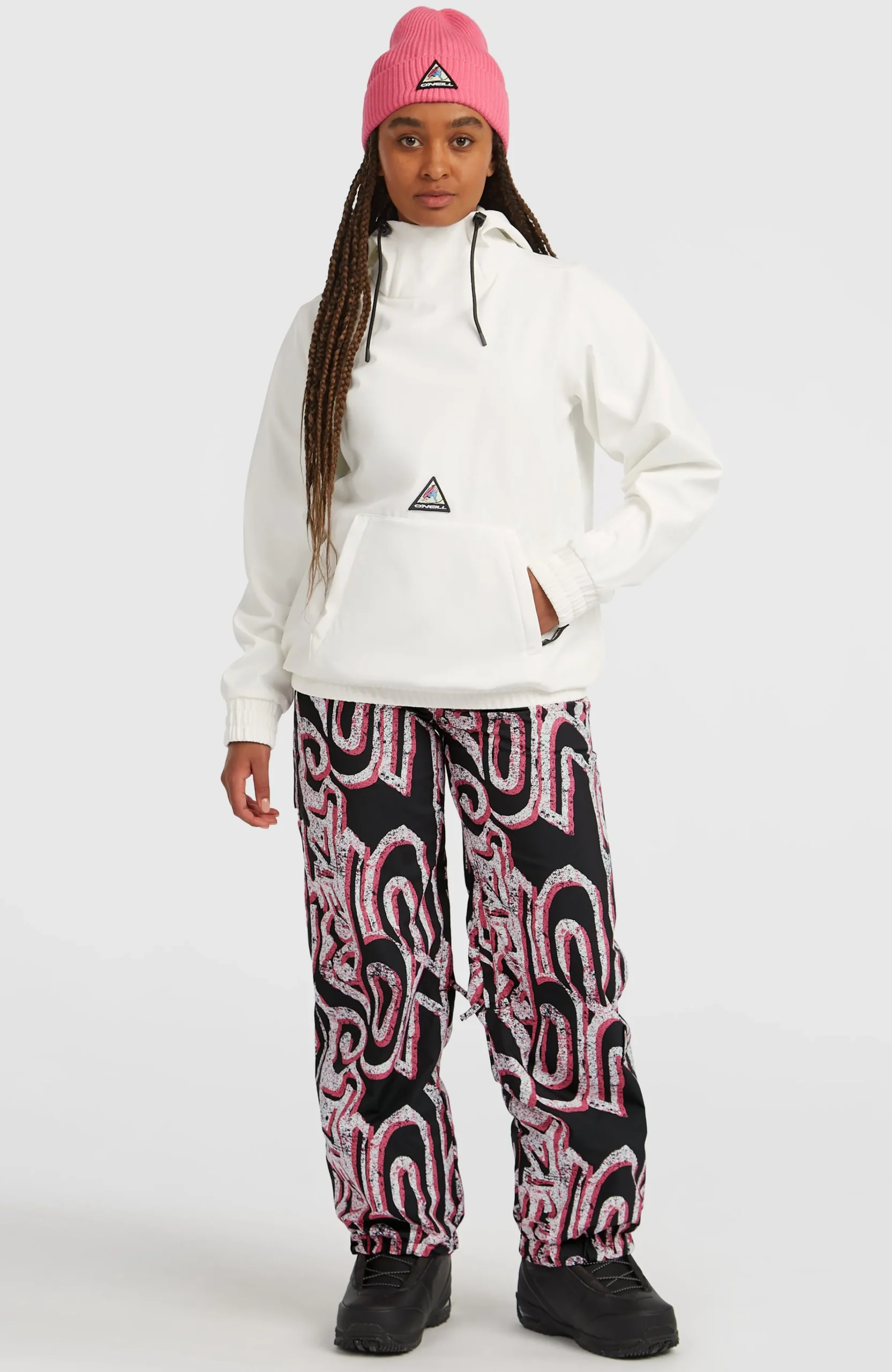 Femme O'Neill Vestes De Ski|Vestes De Snowboard-FemmesSweat à capuche Softshell FWC'Play| Blanc