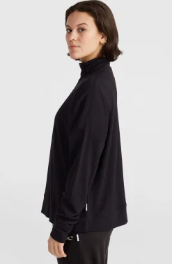 Femme O'Neill Sweats & Pulls|Protection Anti-Uv-FemmesSweatshirt à col demi-zip| Noire
