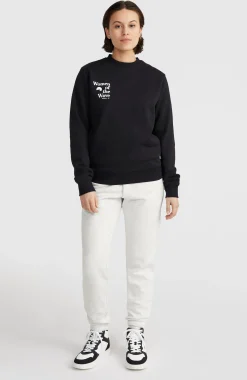Femme O'Neill Sweats & Pulls|Protection Anti-Uv-FemmesSweatshirt à col rond Women of the Wave| Noire
