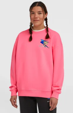 Femme O'Neill Sweats & Pulls|Protection Anti-Uv-FemmesSweatshirt à col rond FWC'Play| Rose
