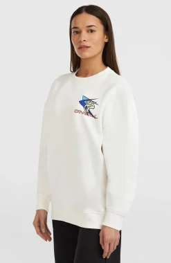 Femme O'Neill Sweats & Pulls|Protection Anti-Uv-FemmesSweatshirt à col rond FWC'Play| Blanc