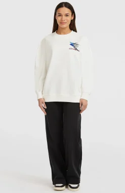 Femme O'Neill Sweats & Pulls|Protection Anti-Uv-FemmesSweatshirt à col rond FWC'Play| Blanc