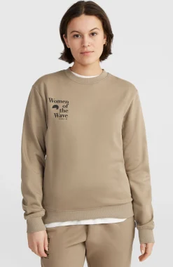 Femme O'Neill Sweats & Pulls|Protection Anti-Uv-FemmesSweatshirt à col rond Women of the Wave| Brun