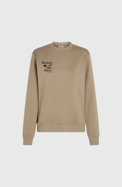 Femme O'Neill Sweats & Pulls|Protection Anti-Uv-FemmesSweatshirt à col rond Women of the Wave| Brun