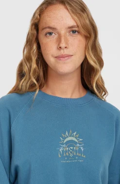 Femme O'Neill Sweats & Pulls|Protection Anti-Uv-FemmesSweatshirt Beach Vintage Crew| Bleu