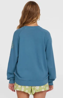 Femme O'Neill Sweats & Pulls|Protection Anti-Uv-FemmesSweatshirt Beach Vintage Crew| Bleu