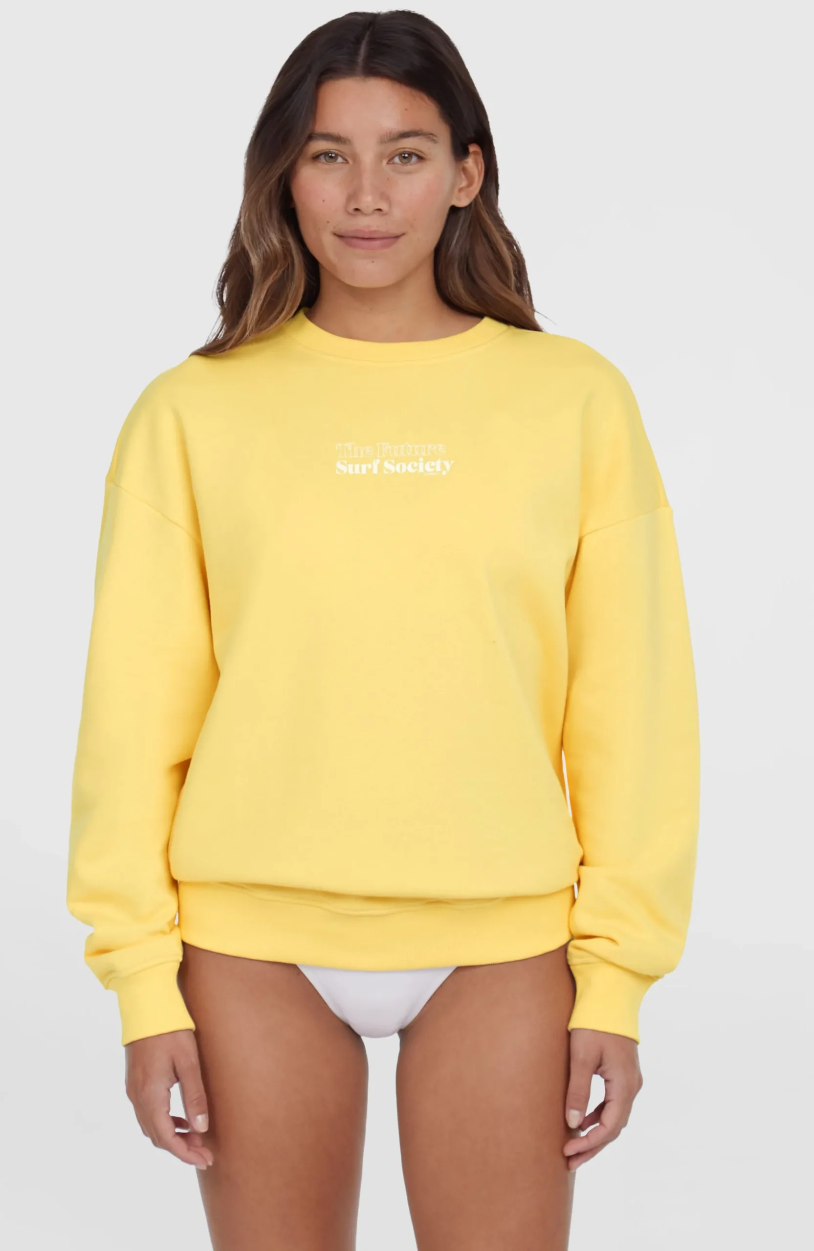 Femme O'Neill Sweats & Pulls|Protection Anti-Uv-FemmesSweatshirt Future Surf Crew| Jaune