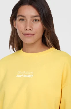 Femme O'Neill Sweats & Pulls|Protection Anti-Uv-FemmesSweatshirt Future Surf Crew| Jaune