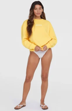 Femme O'Neill Sweats & Pulls|Protection Anti-Uv-FemmesSweatshirt Future Surf Crew| Jaune