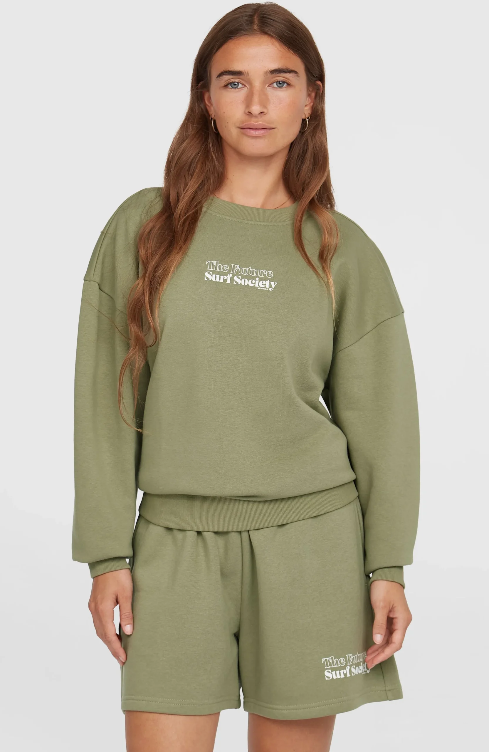 Femme O'Neill Sweats & Pulls|Protection Anti-Uv-FemmesSweatshirt Future Surf Crew| Vert