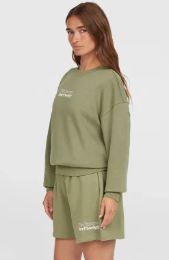 Femme O'Neill Sweats & Pulls|Protection Anti-Uv-FemmesSweatshirt Future Surf Crew| Vert