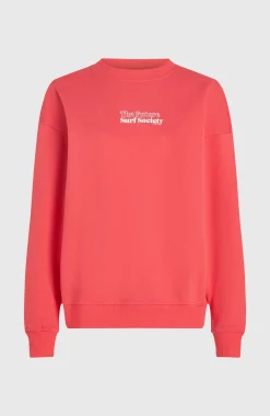 Femme O'Neill Sweats & Pulls|Protection Anti-Uv-FemmesSweatshirt Future Surf Crew| Rose