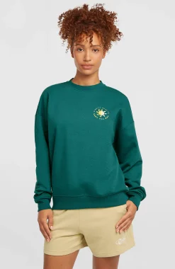 Femme O'Neill Sweats & Pulls|Protection Anti-Uv-FemmesSweatshirt Summer Must-Have Crewneck| Vert