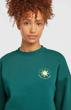 Femme O'Neill Sweats & Pulls|Protection Anti-Uv-FemmesSweatshirt Summer Must-Have Crewneck| Vert