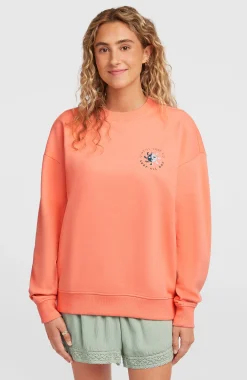 Femme O'Neill Sweats & Pulls|Protection Anti-Uv-FemmesSweatshirt Summer Must-Have Crewneck| Orange