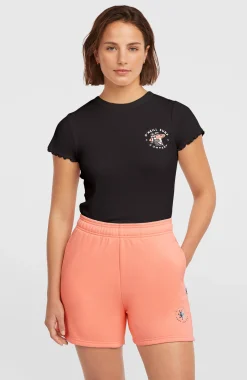 Femme O'Neill Pantalons & Shorts|Protection Anti-Uv-FemmesSweatshort Summer Musthave| Orange