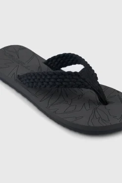 Femme O'Neill Tongs Et Chaussures|Tongs Et Chaussures-FemmesTongs fleuries | Noire
