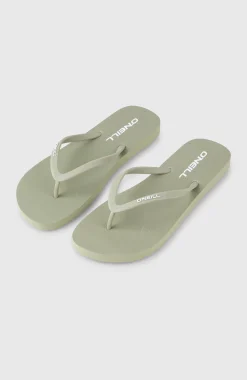 Femme O'Neill Tongs Et Chaussures|Tongs Et Chaussures-FemmesTongs Profile à petit logo| Vert