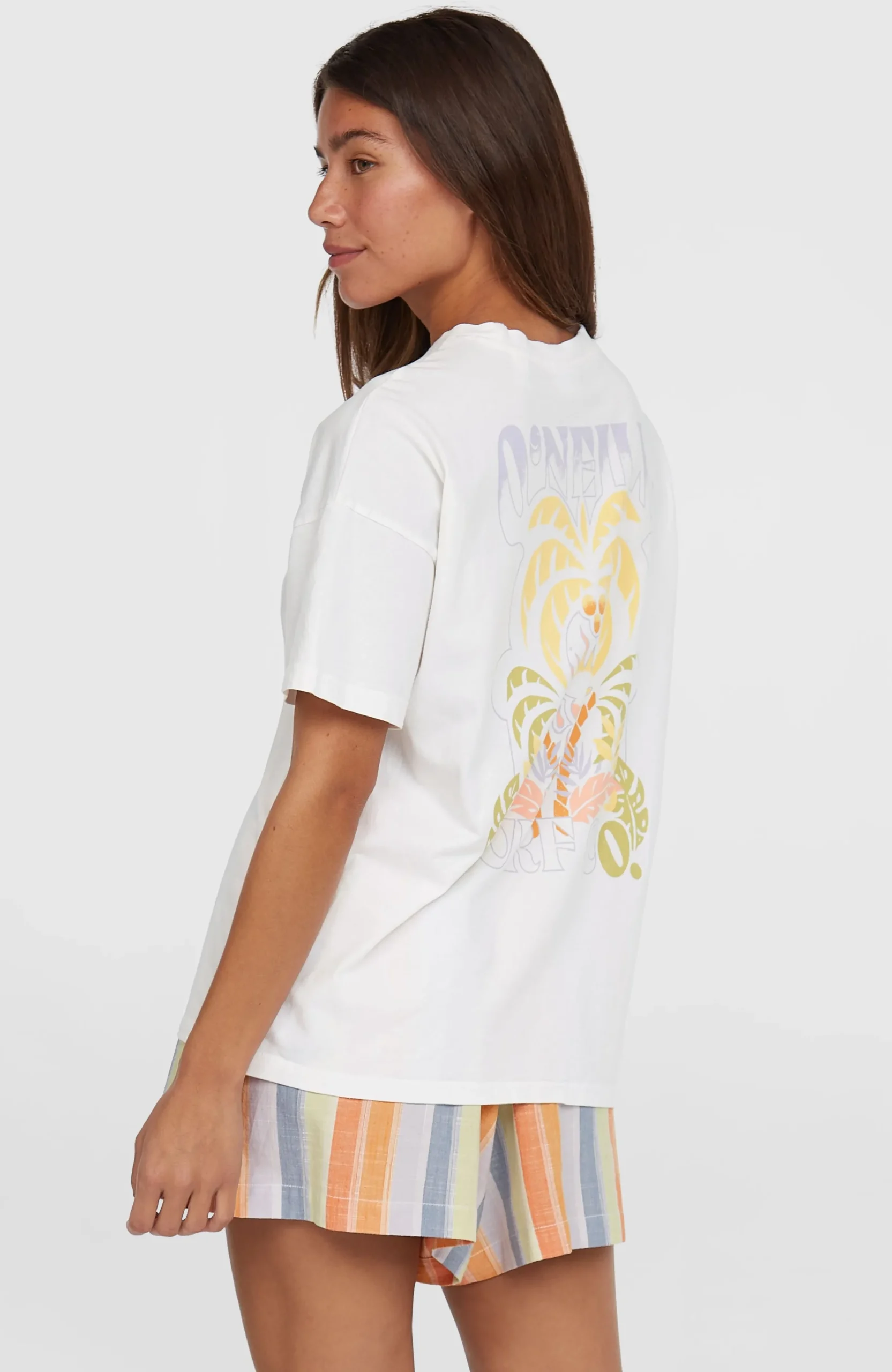 Femme O'Neill T-Shirts Et Tops|Protection Anti-Uv-FemmesT-shirt Beach Vintage| Blanc