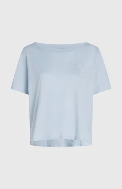 Femme O'Neill T-Shirts Et Tops|Protection Anti-Uv-FemmesT-shirt Essentials Script Scoop Neck| Bleu