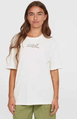 Femme O'Neill T-Shirts Et Tops|Protection Anti-Uv-FemmesT-shirt Essentials Script| Blanc