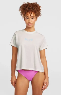 Femme O'Neill T-Shirts Et Tops|Protection Anti-Uv-FemmesT-shirt Essentials Script| Blanc