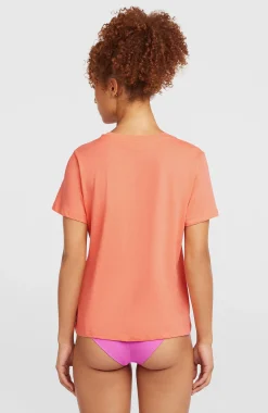 Femme O'Neill T-Shirts Et Tops|Protection Anti-Uv-FemmesT-shirt Front Print| Orange