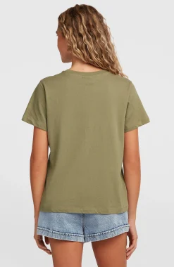 Femme O'Neill T-Shirts Et Tops|Protection Anti-Uv-FemmesT-shirt Front Print| Vert