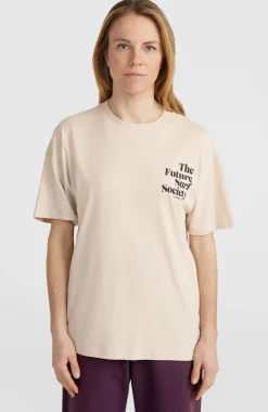 Femme O'Neill T-Shirts Et Tops|Protection Anti-Uv-FemmesT-shirt Future Surf Society| Beige