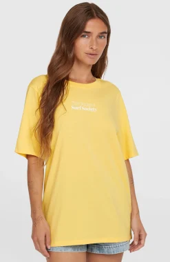 Femme O'Neill T-Shirts Et Tops|Protection Anti-Uv-FemmesT-shirt Future Surf Society| Jaune