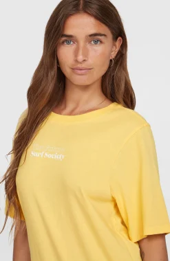 Femme O'Neill T-Shirts Et Tops|Protection Anti-Uv-FemmesT-shirt Future Surf Society| Jaune