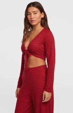 Femme O'Neill T-Shirts Et Tops|Protection Anti-Uv-FemmesT-shirt manches longues noué O'Riginals| Rouge