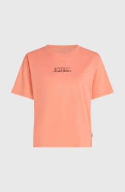 Femme O'Neill T-Shirts Et Tops|Protection Anti-Uv-FemmesT-shirt Boxy Back-Print| Orange