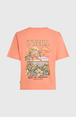 Femme O'Neill T-Shirts Et Tops|Protection Anti-Uv-FemmesT-shirt Boxy Back-Print| Orange