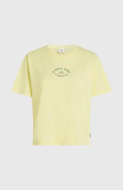 Femme O'Neill T-Shirts Et Tops|Protection Anti-Uv-FemmesT-shirt Boxy Back-Print| Jaune
