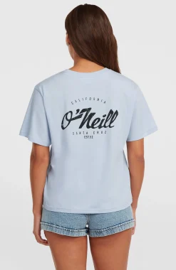 Femme O'Neill T-Shirts Et Tops|Protection Anti-Uv-FemmesT-shirt Boxy Back-Print| Bleu