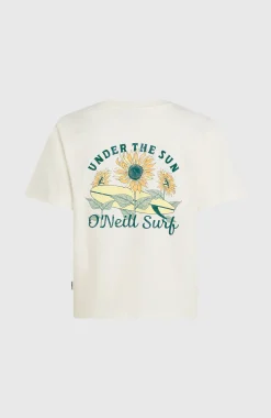 Femme O'Neill T-Shirts Et Tops|Protection Anti-Uv-FemmesT-shirt Boxy Back-Print| Blanc