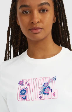 Femme O'Neill T-Shirts Et Tops|Protection Anti-Uv-FemmesT-shirt Graphic| Blanc