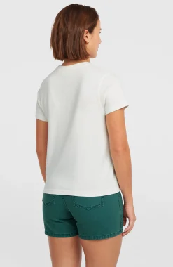 Femme O'Neill T-Shirts Et Tops|Protection Anti-Uv-FemmesT-shirt O'Riginals Badge| Blanc