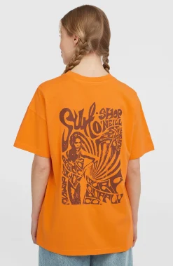 Femme O'Neill T-Shirts Et Tops|Protection Anti-Uv-FemmesT-shirt O'Riginals Back-Print| Orange
