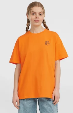 Femme O'Neill T-Shirts Et Tops|Protection Anti-Uv-FemmesT-shirt O'Riginals Back-Print| Orange