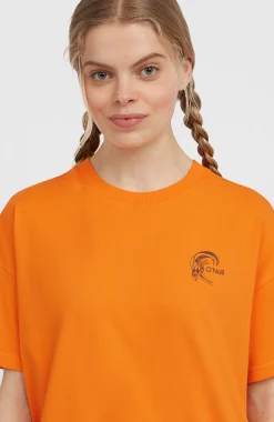 Femme O'Neill T-Shirts Et Tops|Protection Anti-Uv-FemmesT-shirt O'Riginals Back-Print| Orange