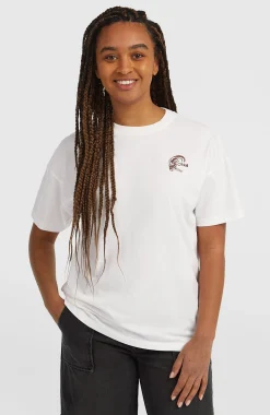 Femme O'Neill T-Shirts Et Tops|Protection Anti-Uv-FemmesT-shirt O'Riginals Back-Print| Blanc