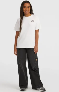 Femme O'Neill T-Shirts Et Tops|Protection Anti-Uv-FemmesT-shirt O'Riginals Back-Print| Blanc