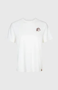 Femme O'Neill T-Shirts Et Tops|Protection Anti-Uv-FemmesT-shirt O'Riginals Back-Print| Blanc